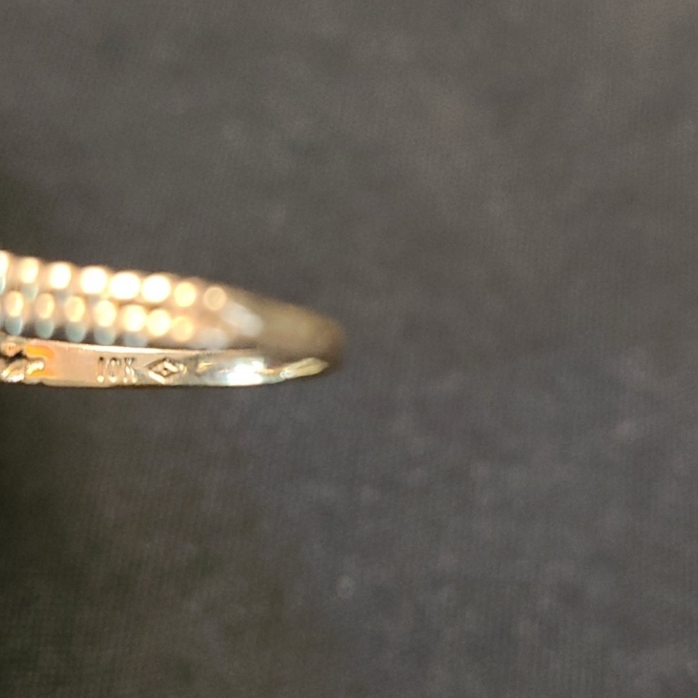 10K solid yellow gold love knot ring size 5.5 - Picture 5 of 6